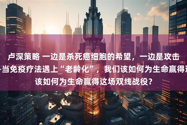 卢深策略 一边是杀死癌细胞的希望,一边是攻击自身的风险——当免疫疗法遇上“老龄化”,我们该如何为生命赢得这场双线战役?